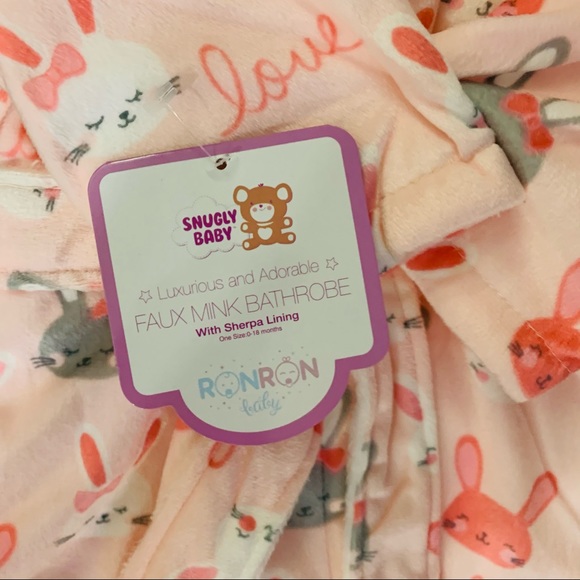 Baby Bath Robe_Faux Mink_OS_NWT - Picture 6 of 6
